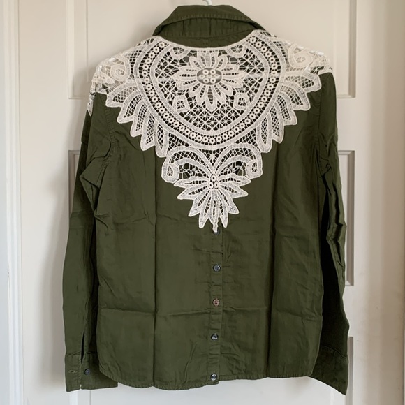 Jen’s Pirate Booty, Army Top with Crochet Lace back detail - Picture 10 of 16